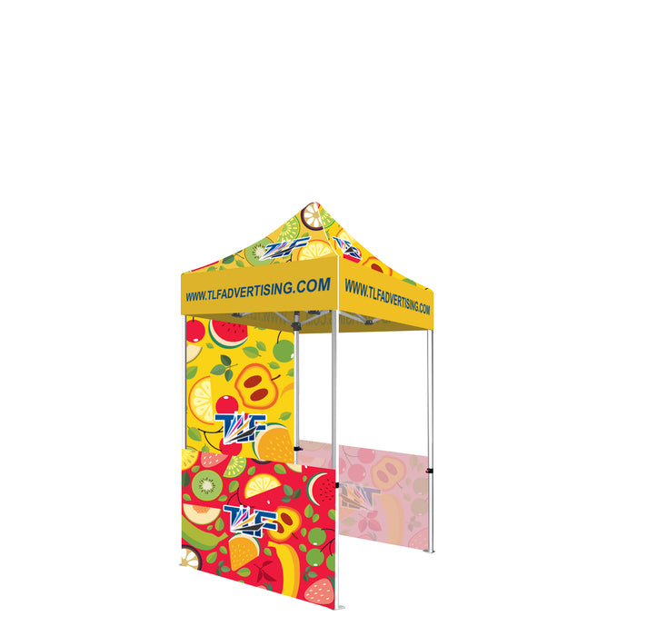 Package #12   5x5 Tent (Frame +Printed Top+Double sided printed full wall+2*Single sided printed half wall  )