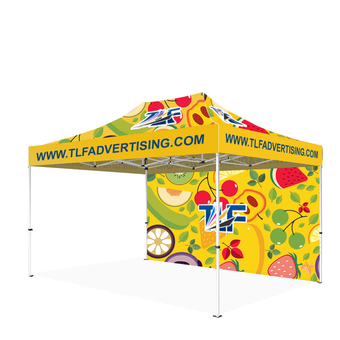 USA Free Shipping package #3   10x15 Tent (Frame +Printed Top+Double Sided Printed Full Back Wall )