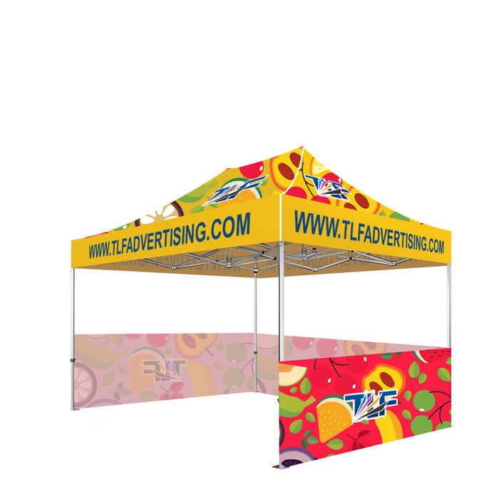 Package #6   13x20 Tent (Frame +Printed Top+2*Single Sided Printed 13ft Half Walls+1*Single Sided Printed 20ft Half Walls)