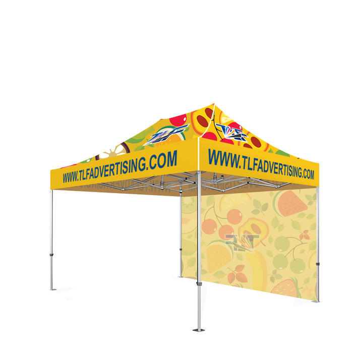 Package #2   13x20 Tent (Frame +Printed Top+Single Sided Printed Full Back Wall )