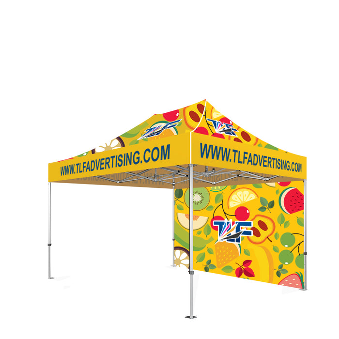 Package #3   13x20 Tent (Frame +Printed Top+Double Sided Printed Full Back Wall )