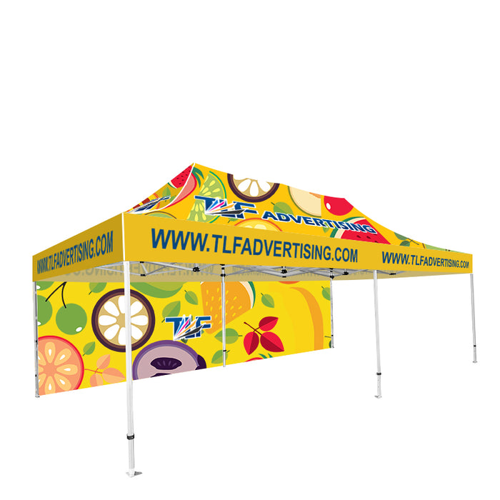 Package #3   13x26 Tent (Frame +Printed Top+Double Sided Printed 26ft Full Back Wall )