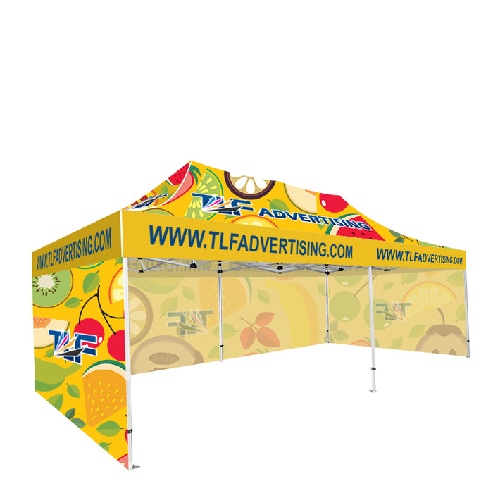 Package #8   13x26 Tent (Frame +Printed Top+Single  Sided Printed 26ft Back Wall +2*Single Sided Printed 13ft  Full Walls)