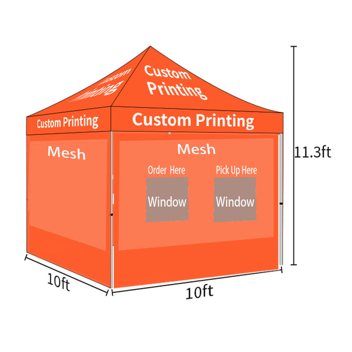 Custom Food Booth Tents and Canopies