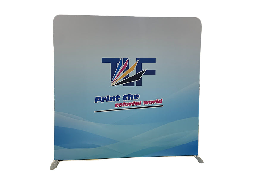 8ft W x 7.5ft H Straight Tension Fabric  Trade Show Display