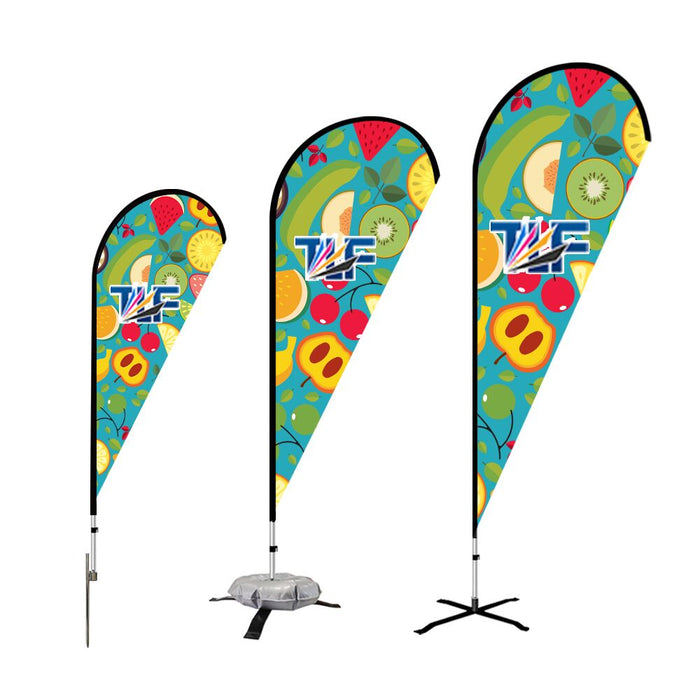 11ft Popular Custom Printed Teardrop Flags